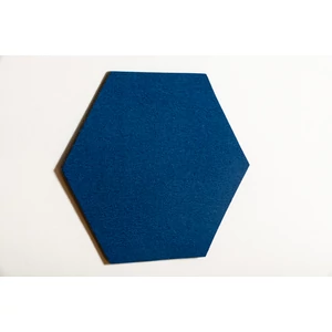 Noizero wall felt, akusztikus hangelnyelő falpanel hatszög,  officetkék 55x48x2cm