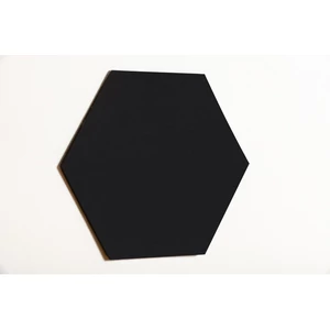 Noizero wall, akusztikus hangelnyelő falpanel hatszög, fekete 55x48x2-3-4cm