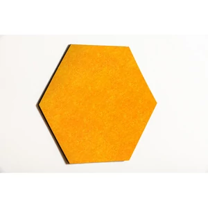 Noizero wall felt, akusztikus hangelnyelő falpanel hatszög,  mangó 55x48x2cm