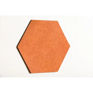 Noizero wall felt, akusztikus hangelnyelő falpanel hatszög,  narancs 55x48x2cm