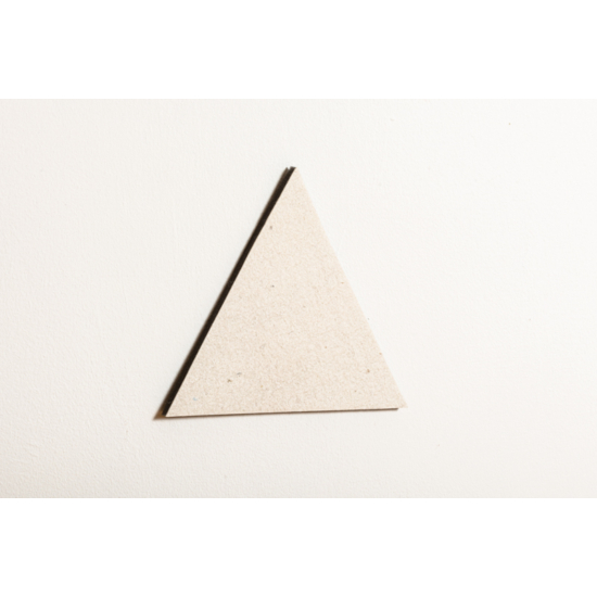 Noizero wall felt, akusztikus hangelnyelő falpanel háromszög, törtfehér 30x30x30cm