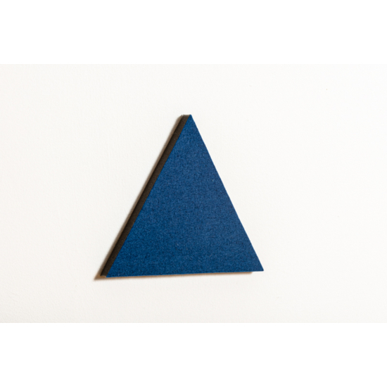 Noizero wall felt, akusztikus hangelnyelő falpanel háromszög, kék 30x30x30cm