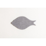 Kép 1/3 - Noizero wall felt, akusztikus hangelnyelő falpanel hal, világosszürke 30x16x2-3cm