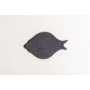 Kép 2/3 - Noizero wall felt, akusztikus hangelnyelő falpanel hal, sötétszürke 30x16x2-3cm