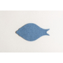 Kép 1/3 - Noizero wall felt, akusztikus hangelnyelő falpanel hal, világoskék 30x16x2-3cm