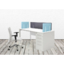 Kép 2/4 - Noizero desk asztai akusztikus irodai panel szett kék 1db 1200x400mm 2db 400x400mm