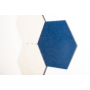 Kép 4/5 - Noizero wall felt, akusztikus hangelnyelő falpanel hatszög,  kék 55x48x2cm