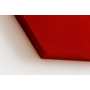 Kép 3/4 - Noizero wall, akusztikus hangelnyelő falpanel hatszög, piros 90x78x2-3cm